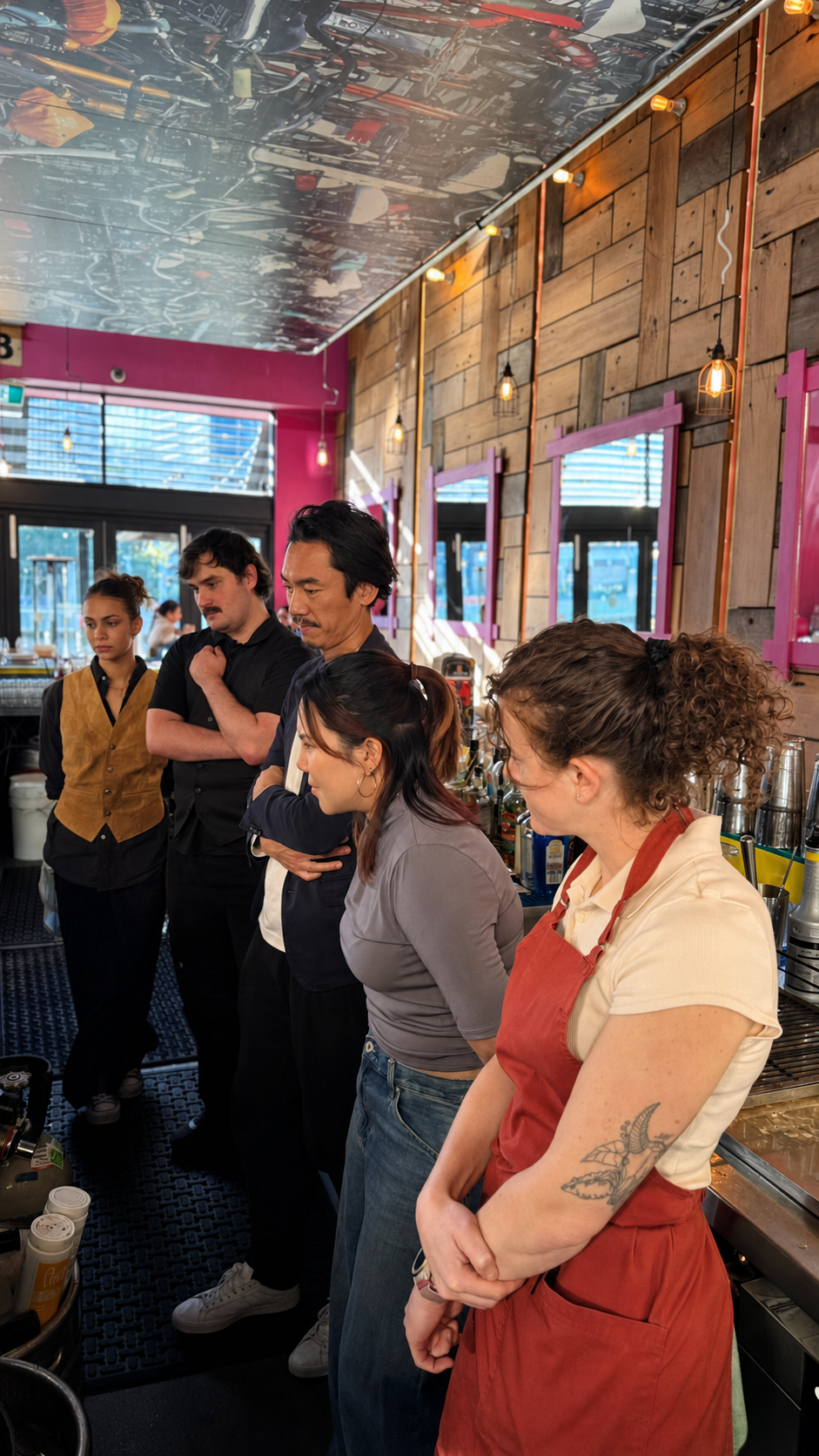 BangPop staff member at work in the restaurant