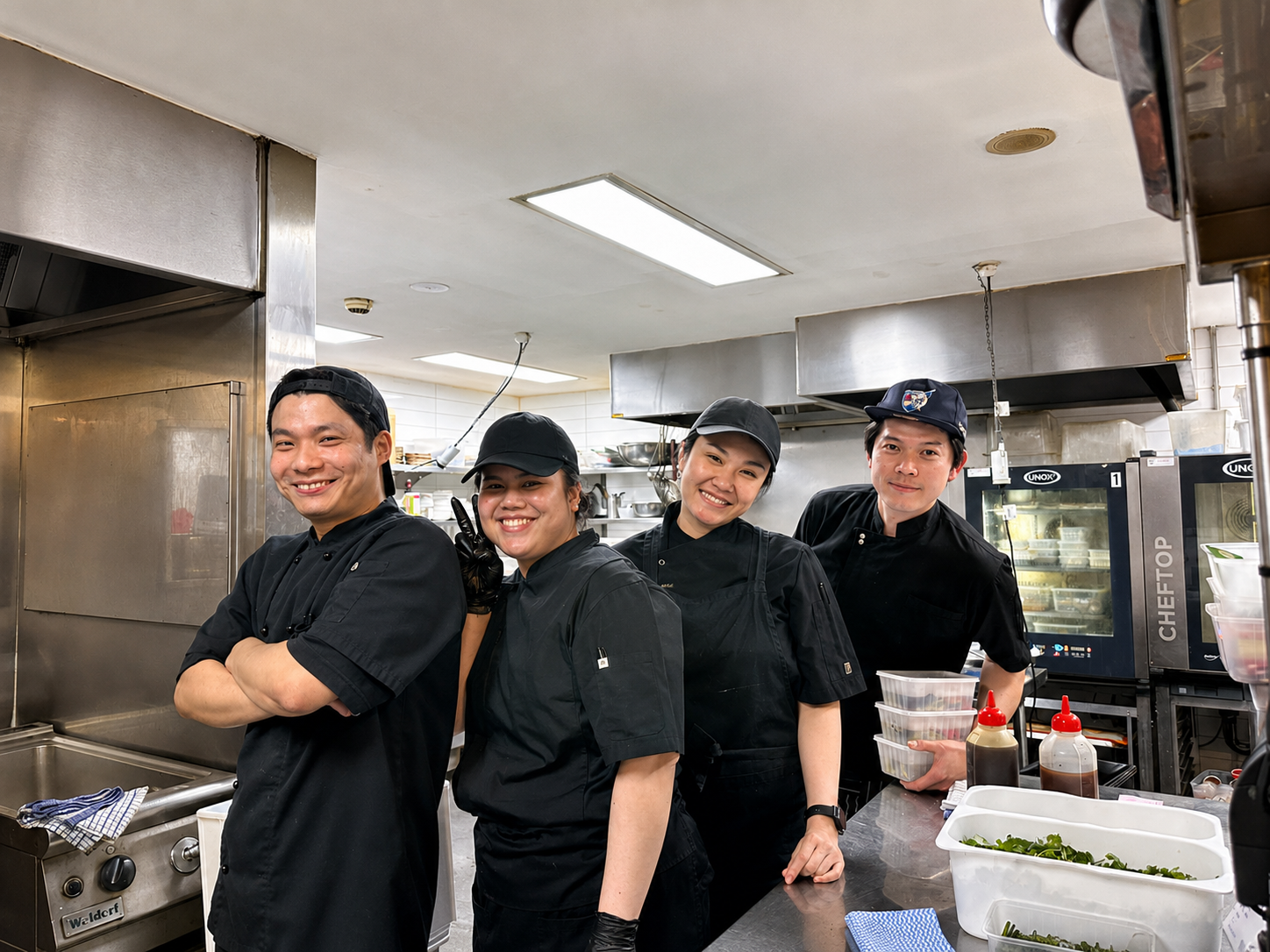 BangPop staff during service in the restaurant