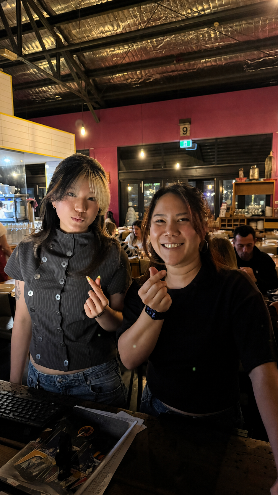 BangPop team member photographed during a restaurant shift