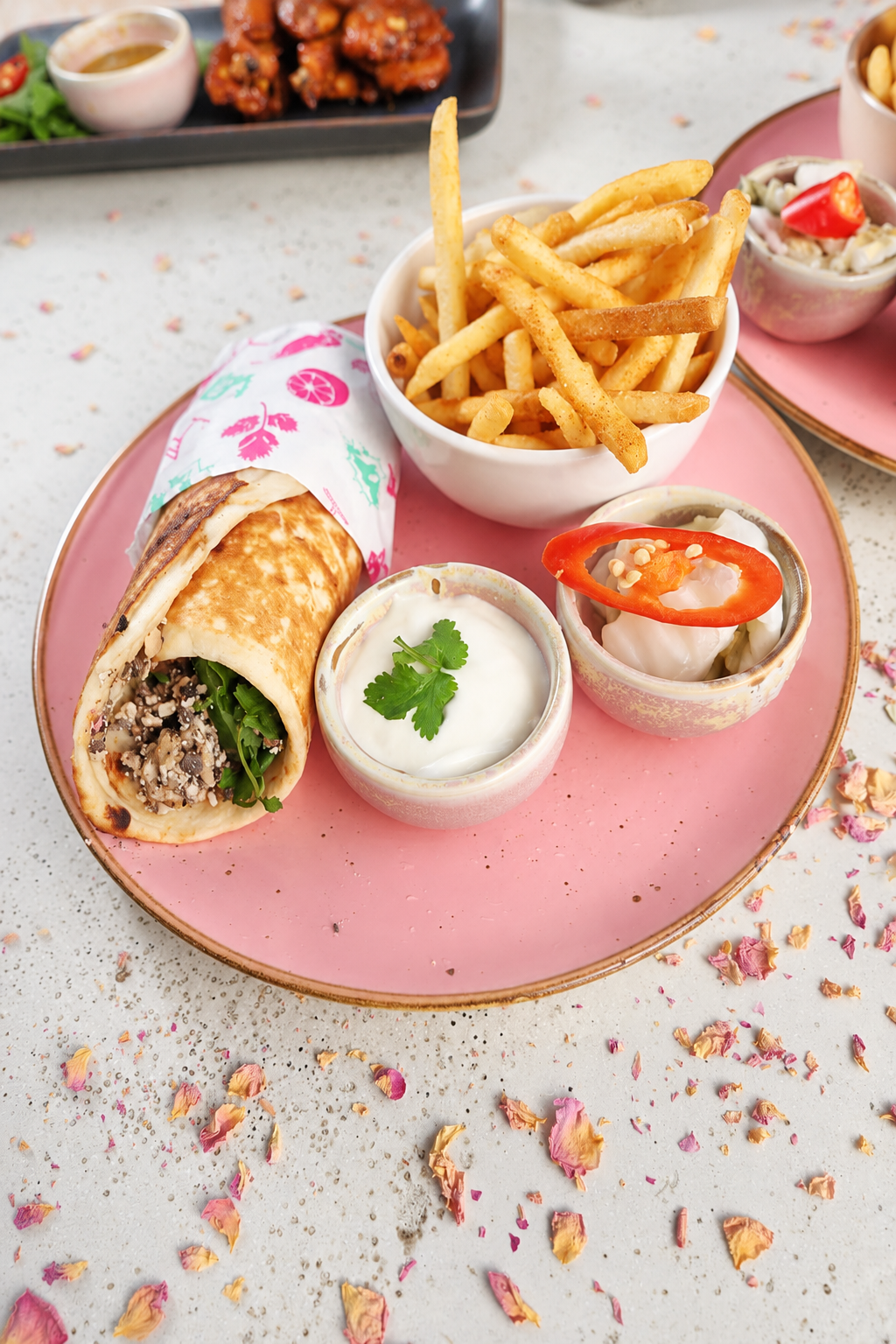 Northern Thai Mushroom Wrap at BangPop
