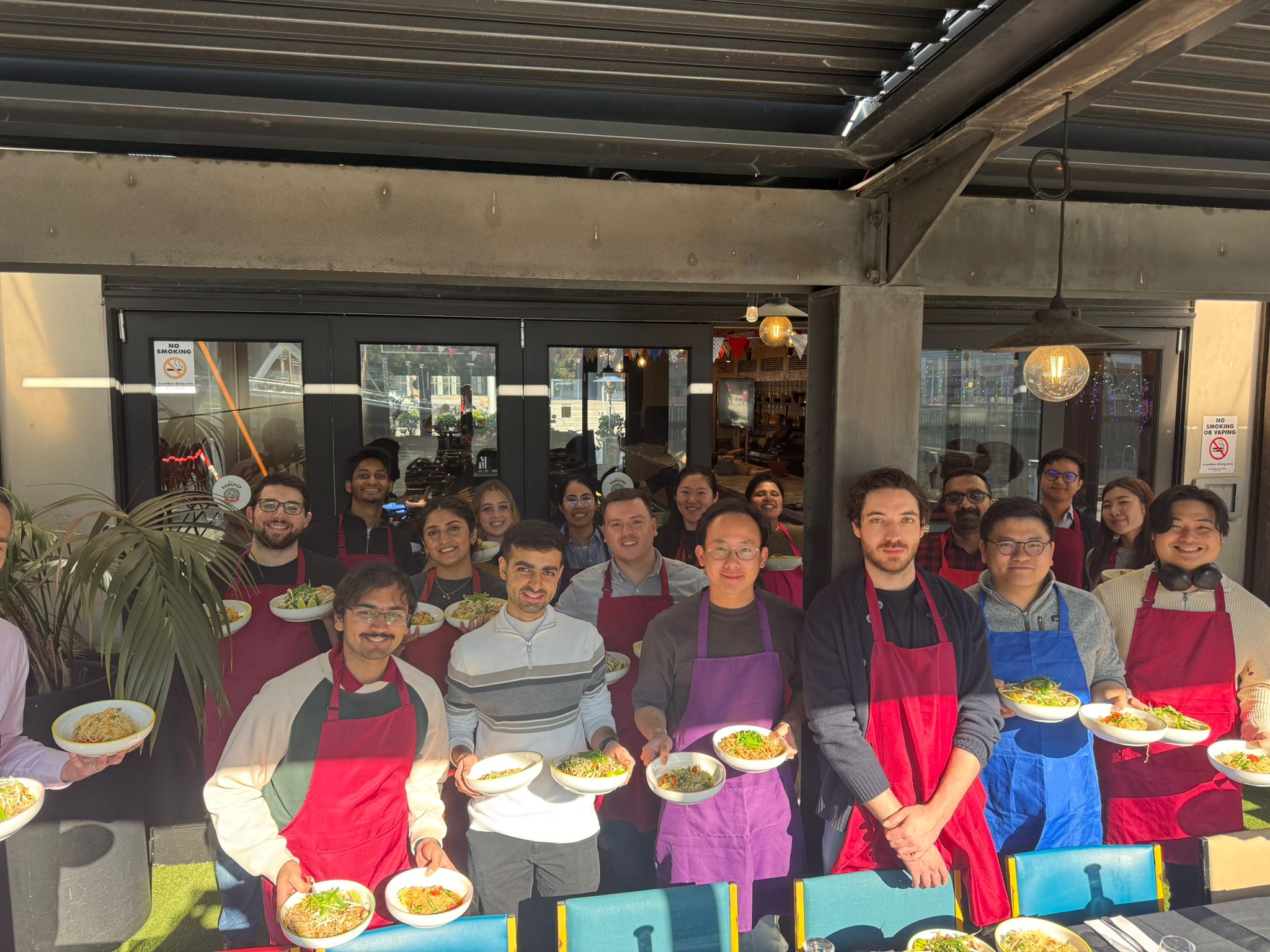 Shared meal following a BangPop Thai cooking class