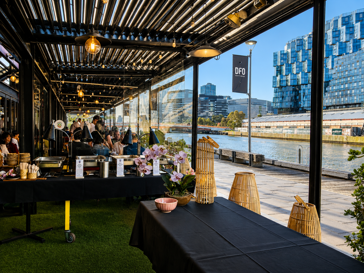 TukTuk Nook Terrace beside the Yarra River at BangPop