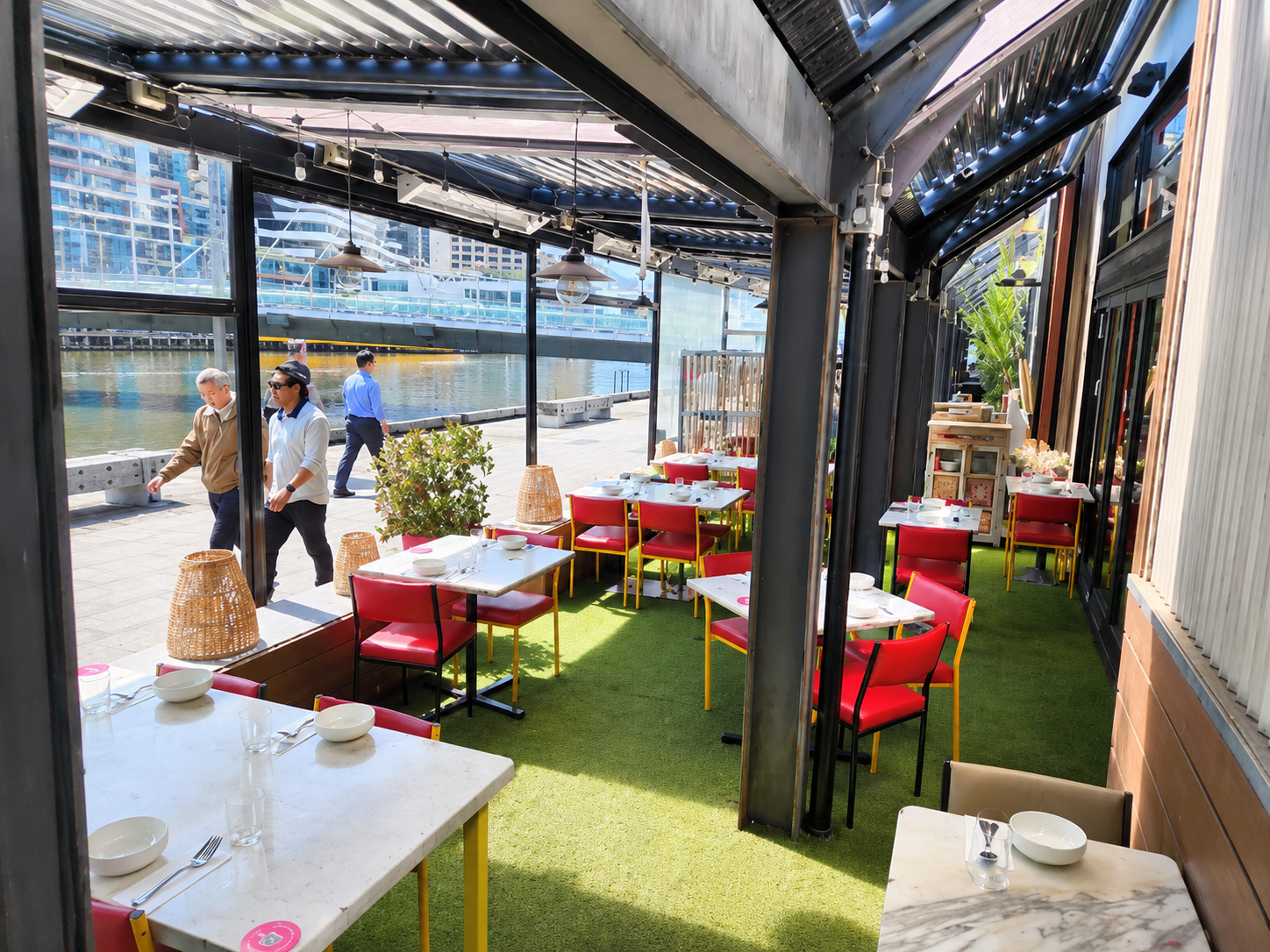 BangPop’s TukTuk Nook Terrace set beside the Yarra River