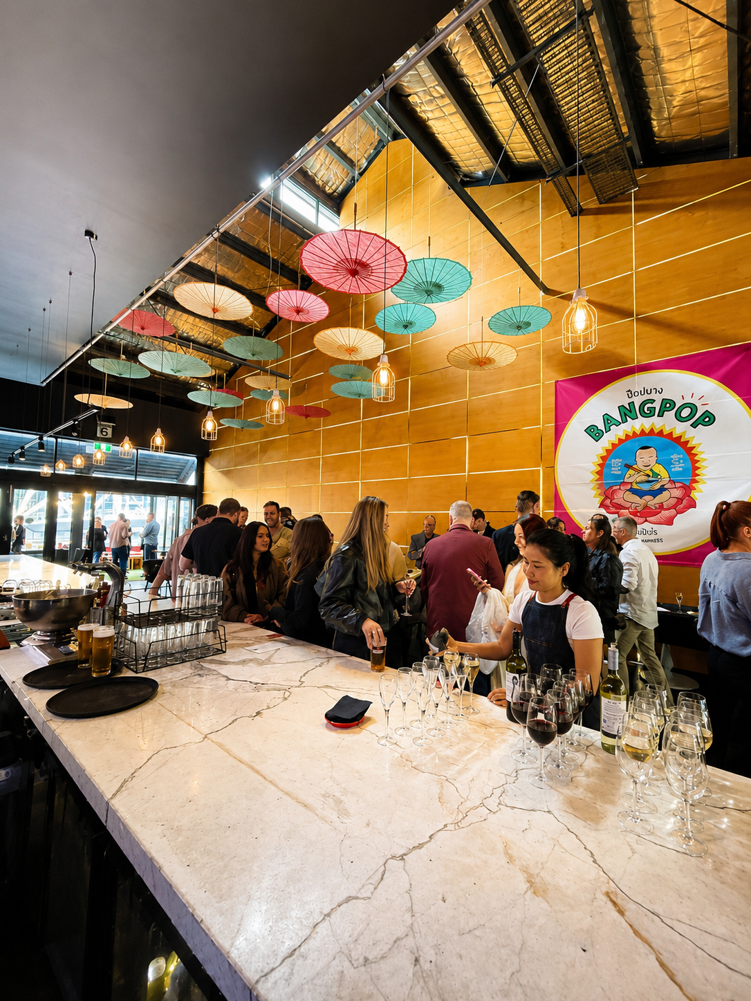 TukTuk Nook dining and event area at BangPop