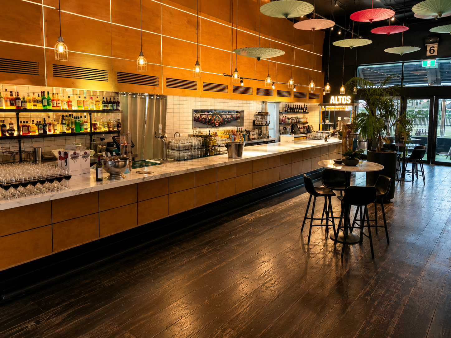 TukTuk Nook function space opening onto its riverside terrace